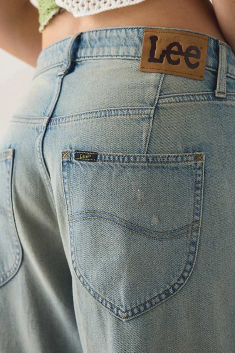 Lee Button-Fly Crop High-Rise Loose Jean