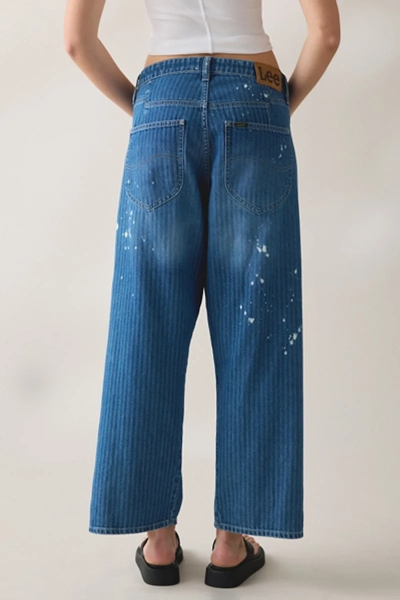 Lee Button-Fly Crop High-Rise Loose Jean