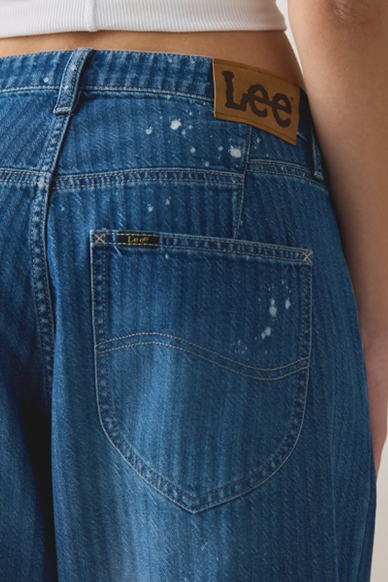 Lee Button-Fly Crop High-Rise Loose Jean