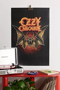 Ozzy Osbourne Bat Frameless Poster