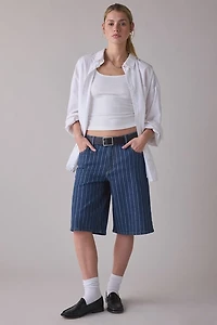 Lee Sonic Speed Stripe Long Denim Short