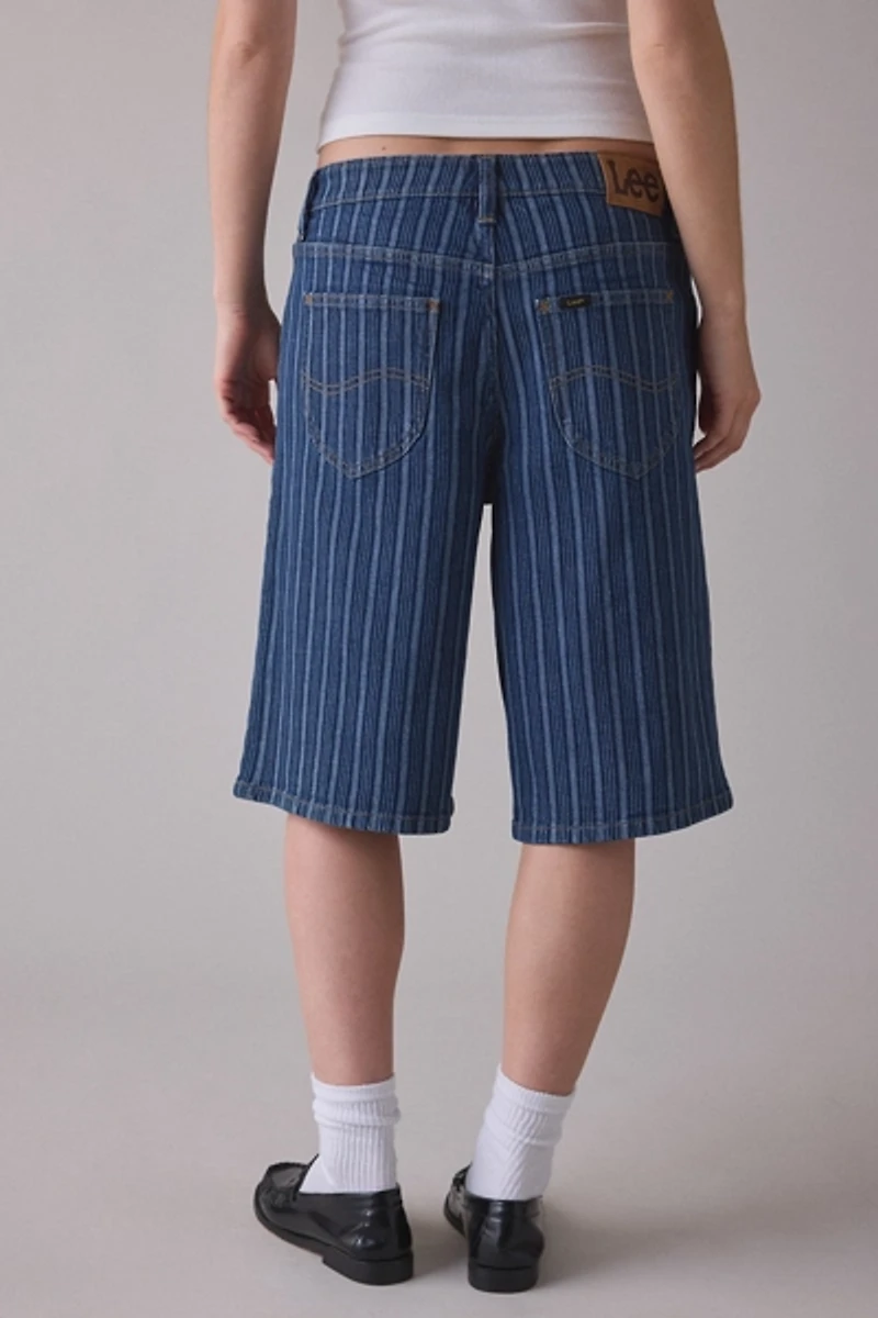 Lee Sonic Speed Stripe Long Denim Short