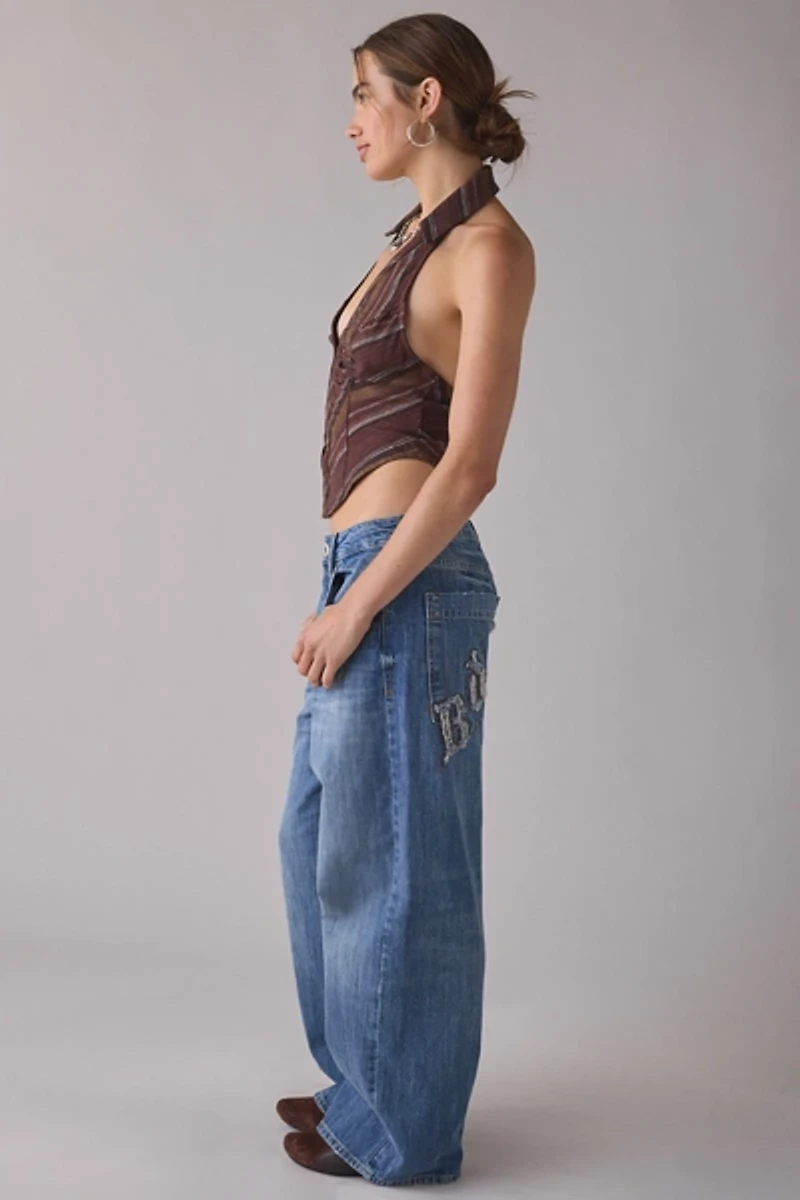 BDG Jaya Back Graphic Baggy Boyfriend Jean