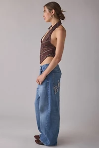 BDG Jaya Back Graphic Baggy Boyfriend Jean