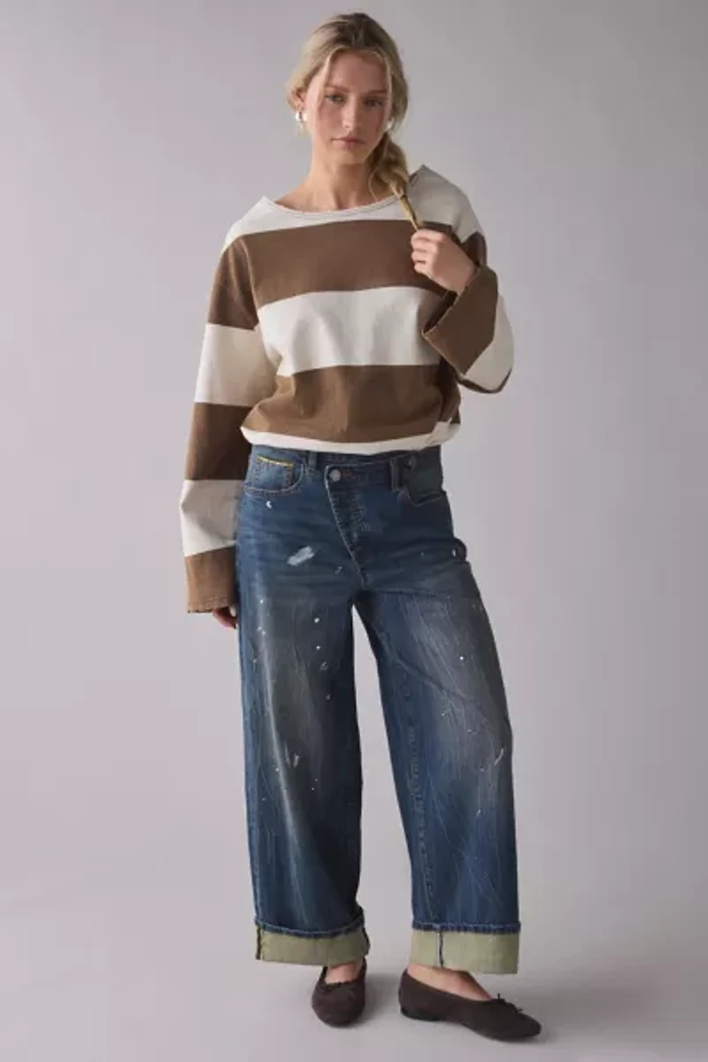 The Tales Selvedge Denim Cross Over Slouch Jean