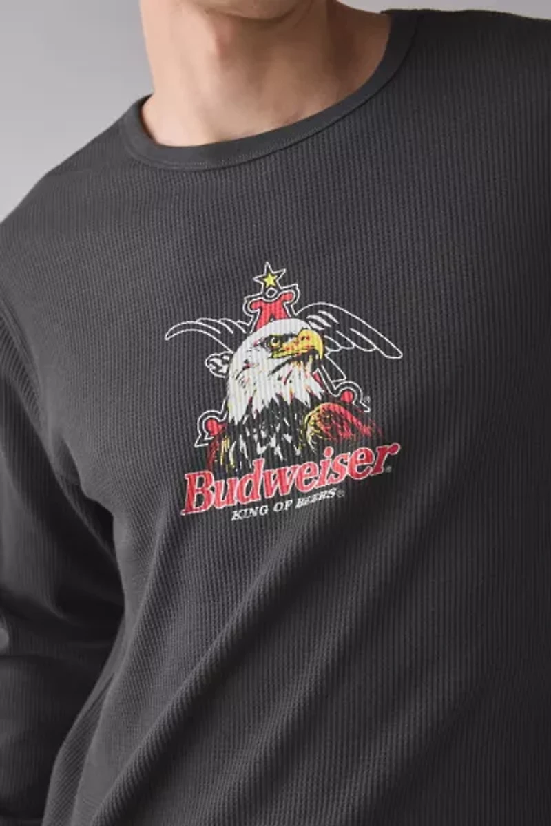 Budweiser Logo Graphic Thermal Long Sleeve Tee