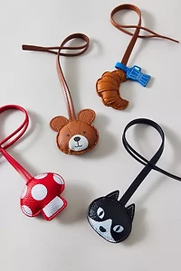 Icon Puffy Faux Leather Bag Charm