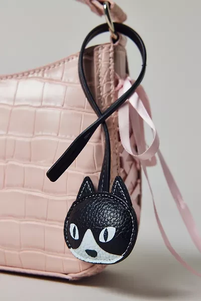 Icon Puffy Faux Leather Bag Charm
