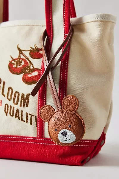 Icon Puffy Faux Leather Bag Charm