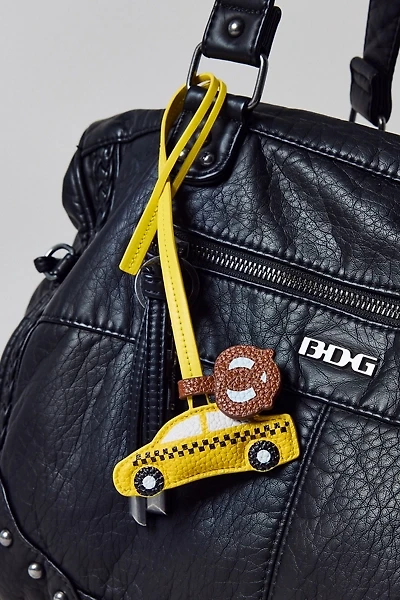 Icon Puffy Faux Leather Bag Charm