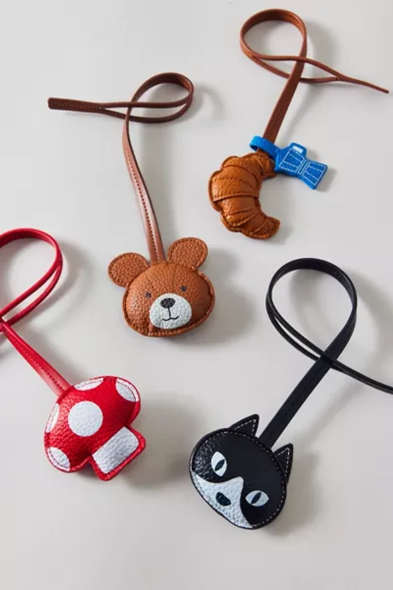 Icon Puffy Faux Leather Bag Charm