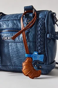 Icon Puffy Faux Leather Bag Charm