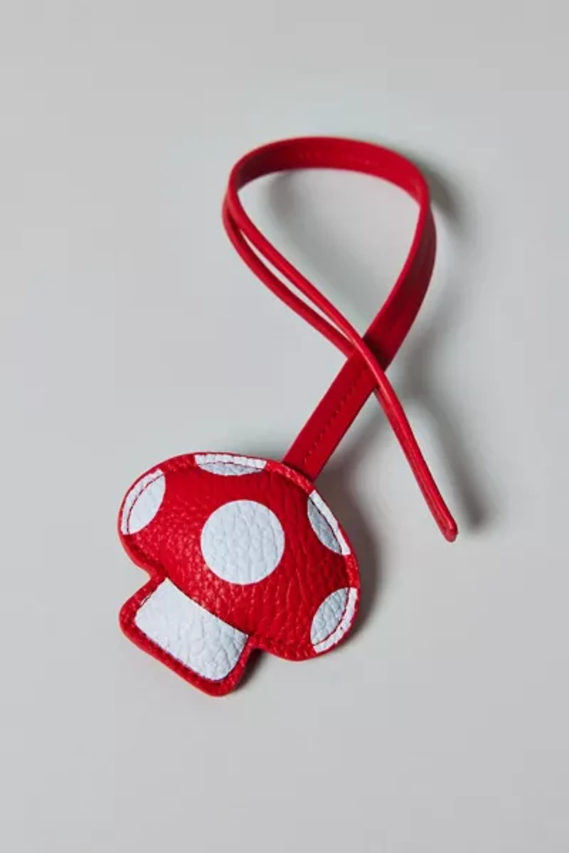 Icon Puffy Faux Leather Loop Bag Charm