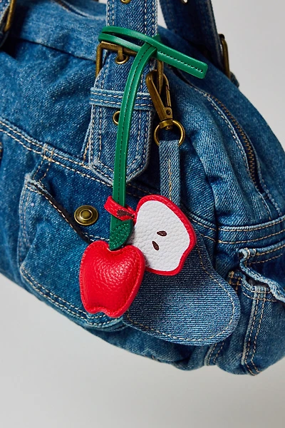 Icon Puffy Faux Leather Bag Charm