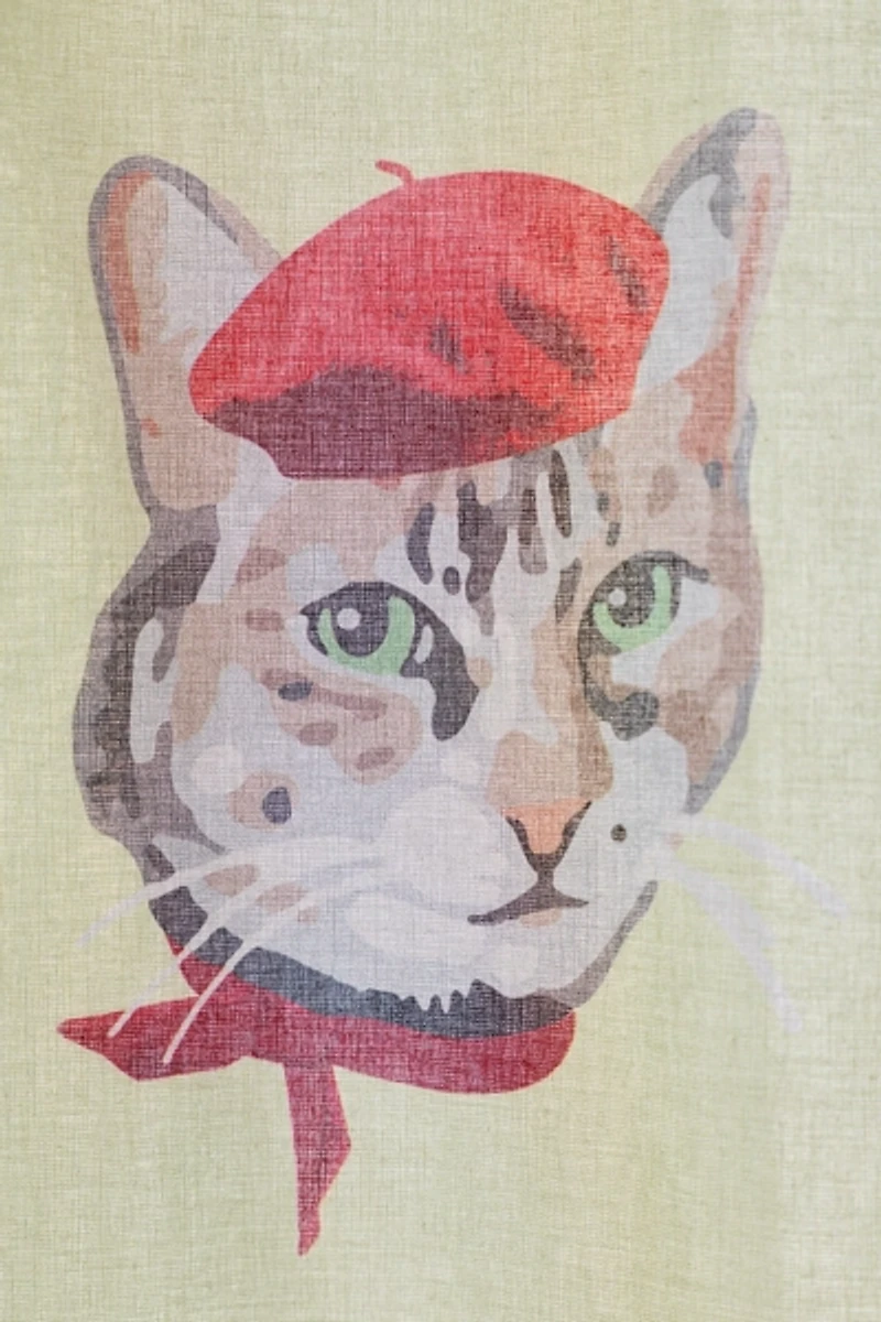 Sassy Cats Patterned Shower Curtain