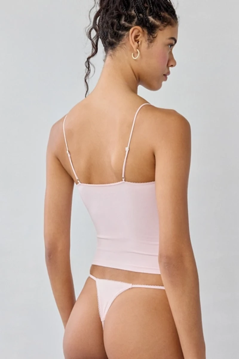 Out From Under Perfect Pointelle Seamless Knit Cami + Thong 2-Piece Set