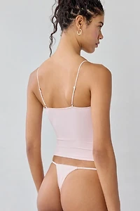 Out From Under Perfect Pointelle Seamless Knit Cami + Thong 2-Piece Set