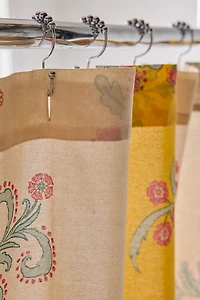 Suri Striped Patterned Shower Curtain