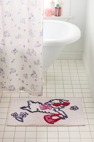 Little Lamb Printed Bath Mat