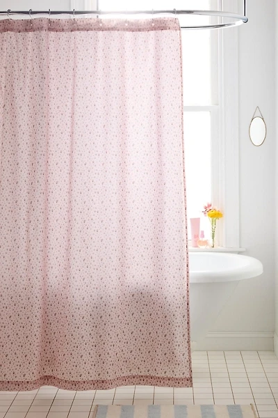 Ditsy Floral Patterned Shower Curtain