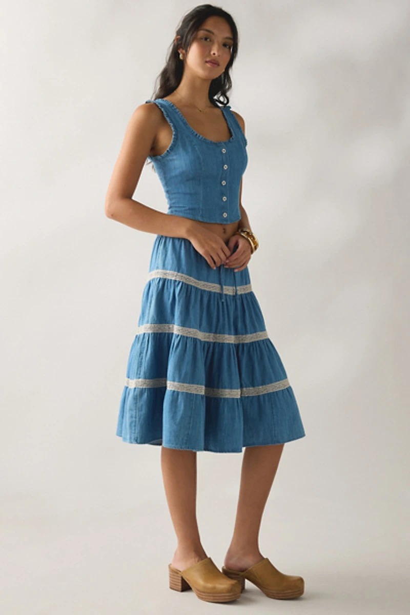 Kimchi Blue Market Morning Skirt 2-Piece Set