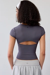 Out From Under FuseForm Get Active Seamed Cutout Cropped Tee