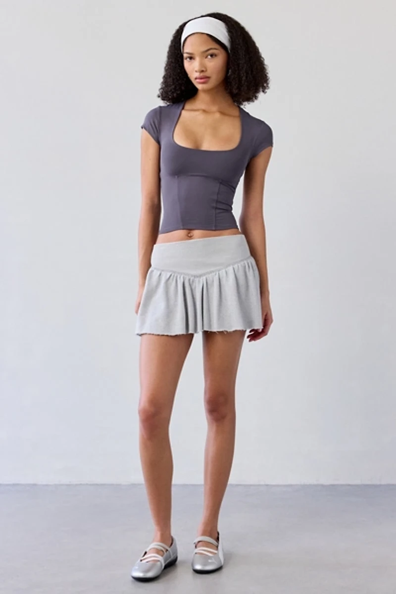 Out From Under FuseForm Get Active Seamed Cutout Cropped Tee