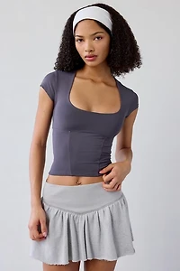 Out From Under FuseForm Get Active Seamed Cutout Cropped Tee