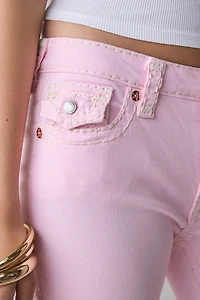 True Religion Becca Fairytale Super T Flap Mid-Rise Bootcut Jean