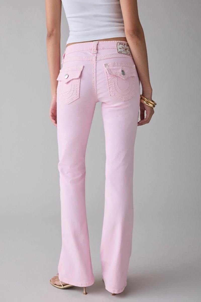 True Religion Becca Fairytale Super T Flap Mid-Rise Bootcut Jean