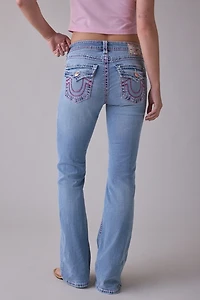 True Religion Becca Champagne Glow Super T Mid-Rise Bootcut Jean