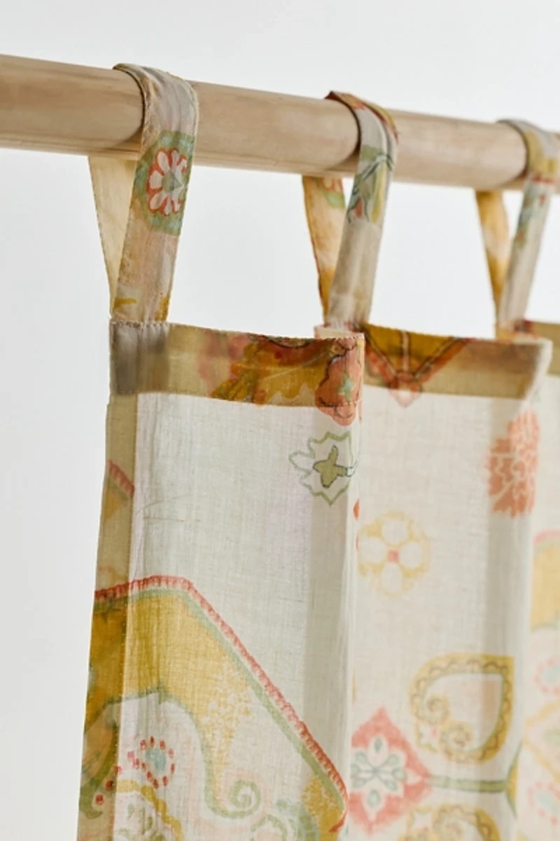 Acacia Floral Medallion Patterned Window Panel