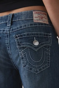 True Religion Big T Flap Baggy Denim Jort