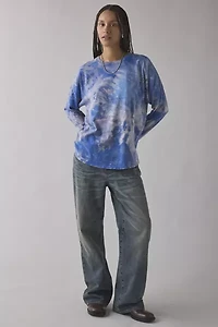 ReMADE By UO Dyed Oversized Long Sleeve Tee