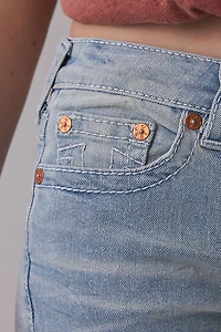 True Religion Miya Mid-Rise Denim Bermuda Shorts
