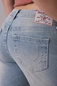 True Religion Miya Mid-Rise Denim Bermuda Shorts