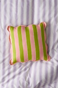 Squiggle Striped Throw Pillow