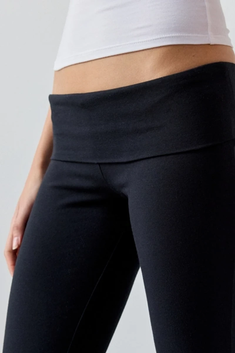 Out From Under Bec Cropped Foldover Kick Flare Pant