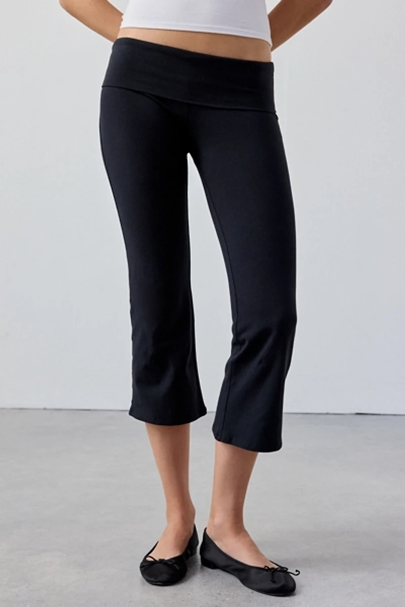 Out From Under Bec Cropped Foldover Kick Flare Pant