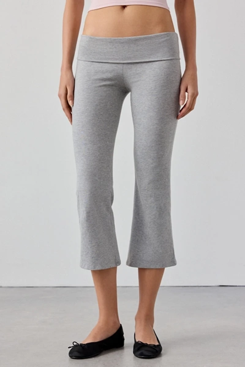 Out From Under Bec Cropped Foldover Kick Flare Pants