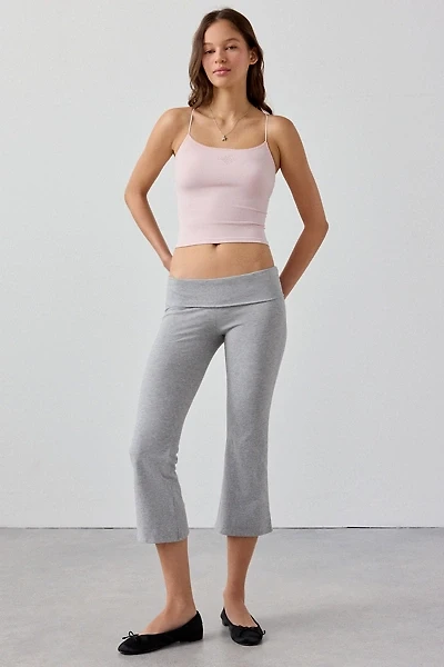 Out From Under Bec Cropped Foldover Kick Flare Pants