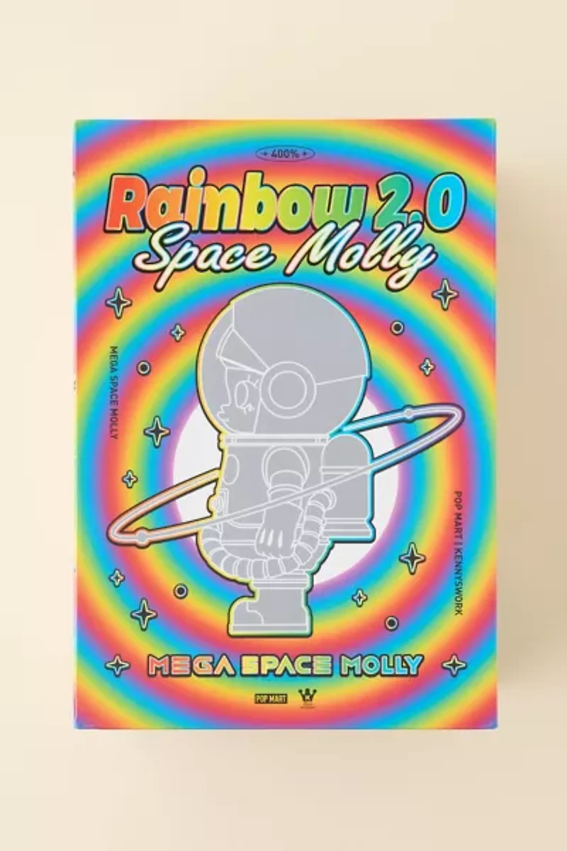POP MART Mega Space Molly 400% Rainbow 2.0 Figure