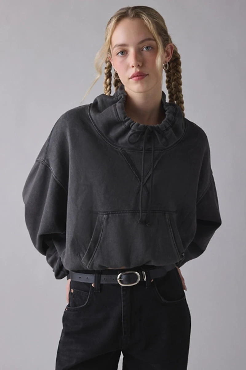 Out From Under Hear Me Drawstring Mockneck Pullover