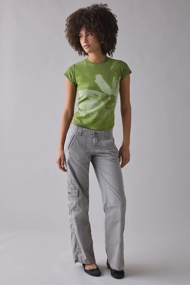 BDG Watercolor Flower Graphic Short Sleeve Spill The Tee