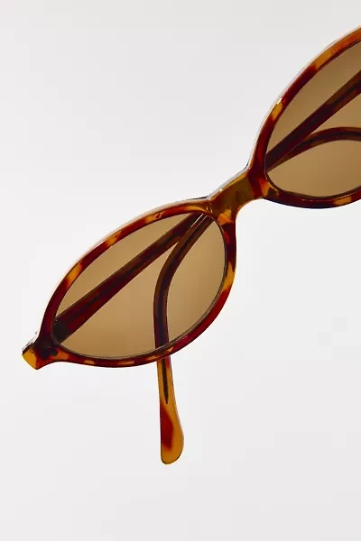 Vintage By UO Super Tortoise Oval Sunglasses