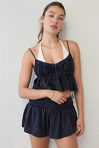 Out From Under Golden Hour Smocked Waist Short