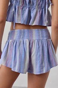 Out From Under Golden Hour Smocked Waist Short