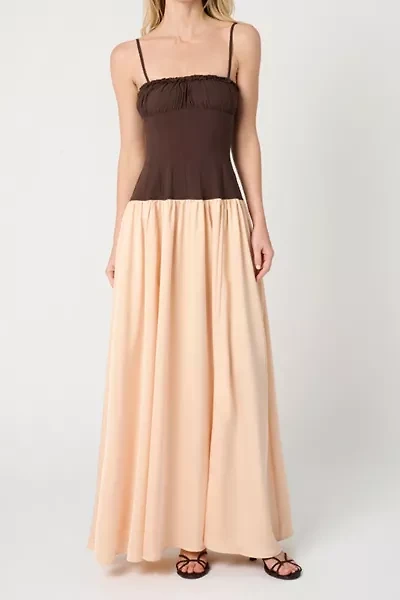 WeWoreWhat Ruffle Drop Waist Maxi Dress
