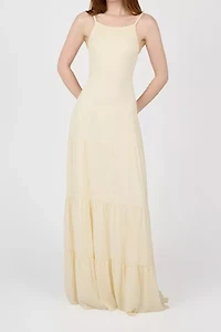 WeWoreWhat Smocked Drop Waist Maxi Dress