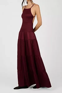 WeWoreWhat Smocked Drop Waist Maxi Dress